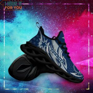Dallas Cowboys Team Logo Triangle Pattern 3D Max Soul Sport Shoes 4