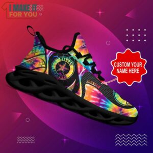 Dallas Cowboys NFL Max Soul Shoes Custom Name Tie Dye Abstract Sneakers For NFL Fans 5