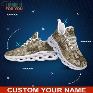 Dallas Cowboys NFL Max Soul Shoes Custom Name Camo Pattern Sneakers Personalized Gifts For NFL Fans 9