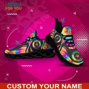 Dallas Cowboys NFL Max Soul Shoes Custom Name Tie Dye Abstract Sneakers For NFL Fans 7