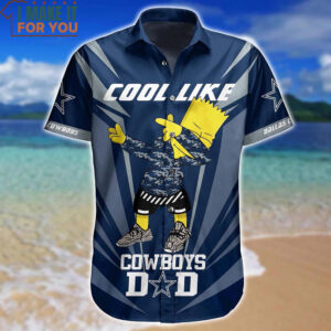 Cool Like Cowboys Dad Bart Simpson Dallas Cowboys Hawaiian Shirt And Short Perfect Gift For Fans 2