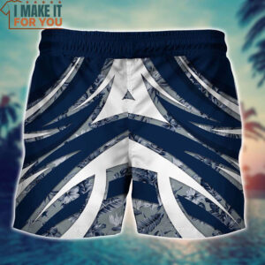 Dallas Cowboys Blue White Tropical Pattern Hawaiian Shirt And Short Gift For Sports Football Fans 5