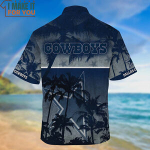 Dallas Cowboys Coconut Tree And Sky Hawaiian Shirt And Short Hot Trending Summer For Awesome Fans 3