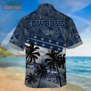 Dallas Cowboys Coconut Tree And Logo Hawaiian Shirt And Short Gift For Football Fans 3