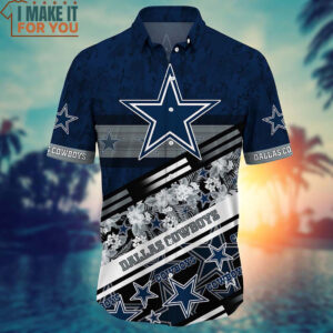 Dallas Cowboys Graphic Tropical Pattern 3D Printed Hawaiian Shirt And Short Dallas Cowboys Gifts for Fanatics 2