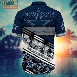 Dallas Cowboys Graphic Tropical Pattern 3D Printed Hawaiian Shirt And Short Dallas Cowboys Gifts for Fanatics 3