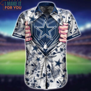 Dallas Cowboys Hands Ripping Off Hawaiian Shirt And Short Gift For Big Fans 2