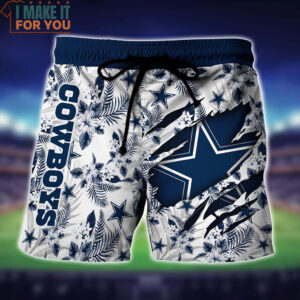 Dallas Cowboys Hands Ripping Off Hawaiian Shirt And Short Gift For Big Fans 4