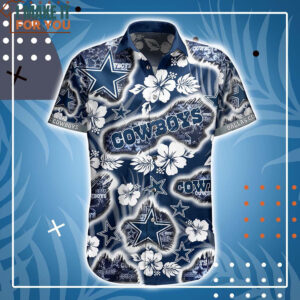 Dallas Cowboys Hibiscus Floral Printed Hawaiian Shirt And Short 2