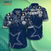 Dallas Cowboys Logo Mix Pattern Hawaiian Shirt And Short, Gift For Sports Fans