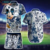 Dallas Cowboys Mickey Graphic Tropical 3D Printed Hawaiian Shirt And Short, Gift For Men Women