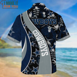 Dallas Cowboys NFL Hawaiian Shirt And Short With Tropical Pattern For Your Loved Ones 3