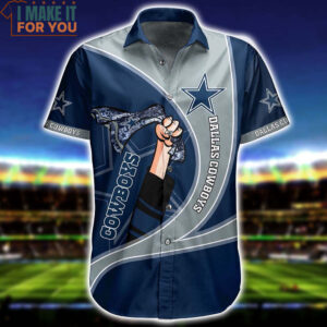 Dallas Cowboys NFL Waving Cowboys Flag Hawaiian Shirt Best Summer Gift For Football NFL Fans 2