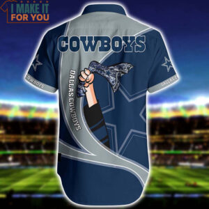 Dallas Cowboys NFL Waving Cowboys Flag Hawaiian Shirt Best Summer Gift For Football NFL Fans 3