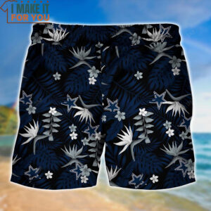Dallas Cowboys NFL Hawaiian Shirt And Short With Tropical Pattern For Your Loved Ones 5