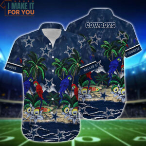 Dallas Cowboys Parrot Island Hawaiian Shirt And Short Gift For Men Women 2
