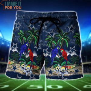 Dallas Cowboys Parrot Island Hawaiian Shirt And Short Gift For Men Women 5