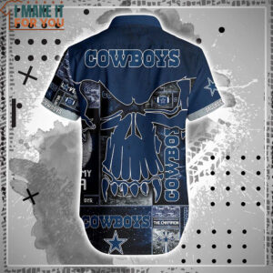 Dallas Cowboys Skull Printed 3D Hawaiian Shirt And Short Summer Gift For Best Fans 3