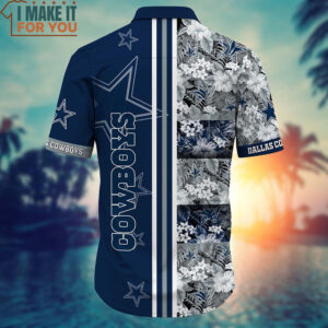 Dallas Cowboys Tropical Floral 3D Printed Hawaiian Shirt And Short 3