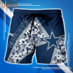 Dallas Cowboys Tropical Aloha Pattern Hawaiian Shirt And Short Top Rated Cowboys Gifts 4