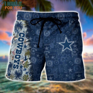 Dallas Cowboys Tropical Coconut Pattern Hawaiian Shirt And Short Best Fan Gift Ever 4