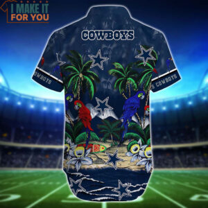 Dallas Cowboys Parrot Island Hawaiian Shirt And Short Gift For Men Women 3 1