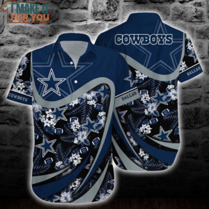Dallas Cowboys Tropical Floral Hibiscus Hawaiian Shirt And Short New Trends Gift For Sports Fans 2