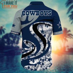 Dallas Cowboys Tropical Flower Hawaii Shirt And Short Gift For Cowboys Fan 3