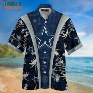 Dallas Cowboys Tropical Flower Hawaiian Shirt And Short Gifts For Sports Football Fans 2