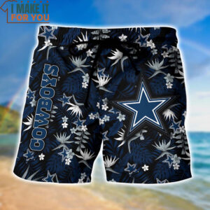 Dallas Cowboys Tropical Flower Hawaiian Shirt And Short Gifts For Sports Football Fans 4