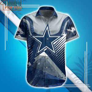 Dallas Cowboys Unique Dot Pattern Hawaiian Shirt And Short Perfect Gift For Big Fans 2