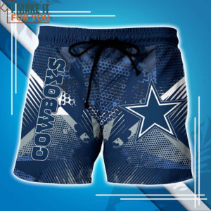 Dallas Cowboys Unique Dot Pattern Hawaiian Shirt And Short Perfect Gift For Big Fans 4