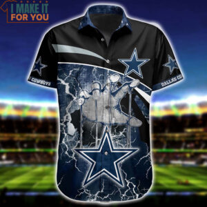 Dallas Cowboys Vintage Control Thunder Hand Hawaiian Shirt And Short Dallas Cowboys Gifts for Holidays 2