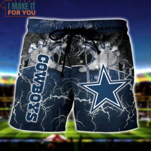 Dallas Cowboys Vintage Control Thunder Hand Hawaiian Shirt And Short Dallas Cowboys Gifts for Holidays 4
