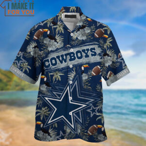 If Being A Cowboys Fan Was Easy Dallas Cowboys Parrots Tropical Leaf Hawaiian Shirt And Short 2