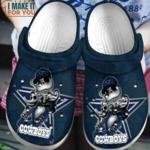 Dallas Cowboys Jack Skellington  Crocs Classic Clogs Shoes