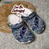 Personalized Dallas Cowboys Ripped Zebra Print Paint Crocs, Dallas Cowboys Clog Shoes