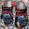 Dallas Cowboys Personalized Skull Lightning Metallica Crocs, Cowboys Clog Shoes