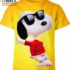 Joe Cool Snoopy Peanuts T-shirt, Adorable Snoopy Gifts for All Ages