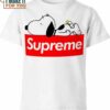 Snoopy X Supreme Shirt, Snoopy Gifts for Kids and Adults