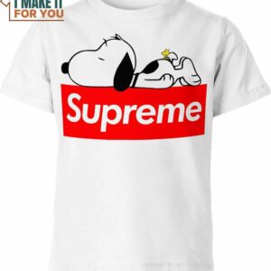 Snoopy X Supreme Shirt, Snoopy Gifts for Kids and Adults Snoopy X Supreme Shirt, Snoopy Gifts for Kids and Adults