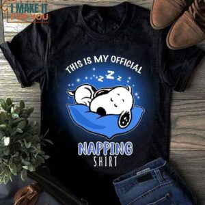 This Is My Official Napping Shirt Vintage Snoopy T-Shirt, Snoopy Gifts for Kids and Adults This Is My Official Napping Shirt Vintage Snoopy T-Shirt, Snoopy Gifts for Kids and Adults