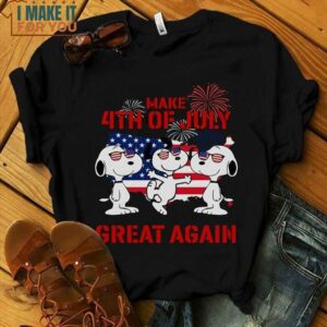 Snoopy Make 4th Of July Great Again Black Shirt, Best Snoopy Gift