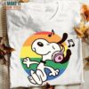 Lgbt Snoopy Dog Listening To Music Shirt, Top-Rated Snoopy Gifts Collection