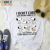 I Don’t Care What Anyone Thinks Of Me Snoopy and Woodstock Funny Quote Shirt, Snoopy Gifts