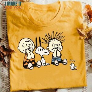Peanuts Snoopy And Charlie Brown Boo Ghost T-shirt, Funny Halloween Gift for Fan