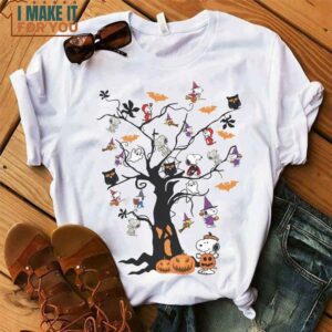 Snoopy Tree Happy Halloween Shirt, Snoopy And Friends Shirt