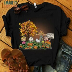 Snoopy And Friends Peanuts Autumn Shirt, Welcome Great Pumpkin Halloween Gift Idea