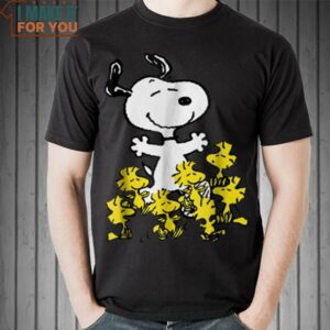 Snoopy And Woodstocks T-shirt, Unique Snoopy Gifts for Fans