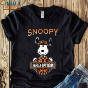 Snoopy Motor Harley Davidson T-Shirt, Snoopy Gifts for Him and Her